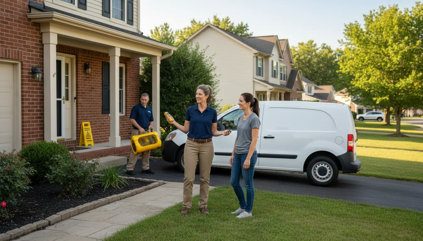 Residential water damage restoration in Clarendon, PA